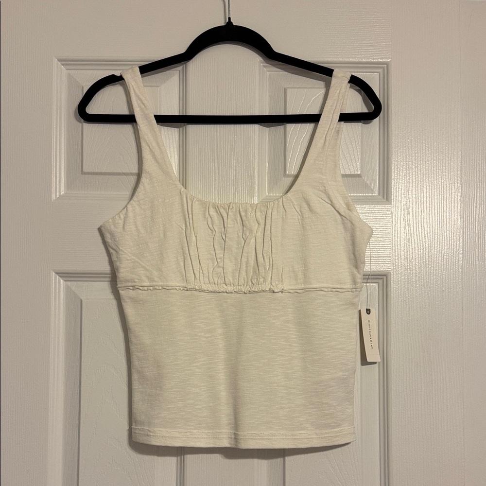 Anthropologie Pilcro White Sleeveless Top